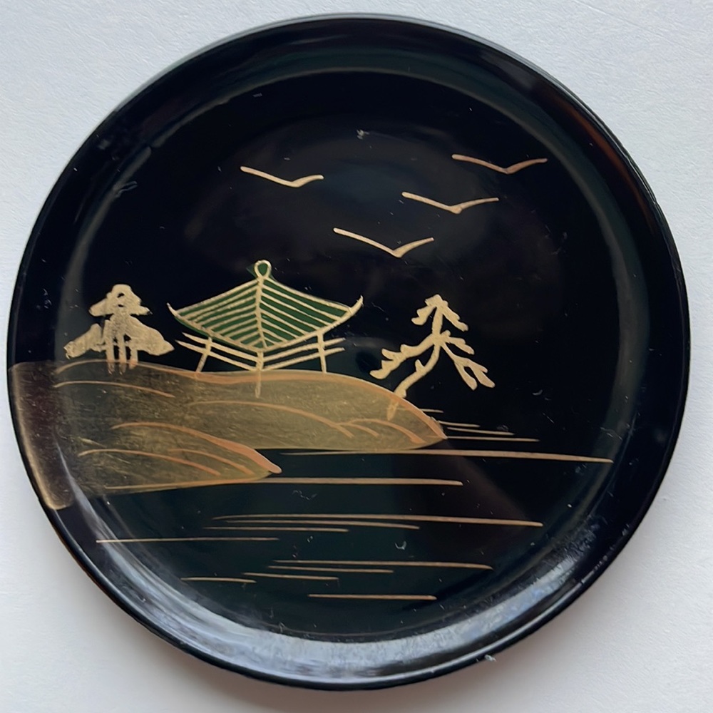 Vintage Laquerware Coaster Set - Picture 7 of 11
